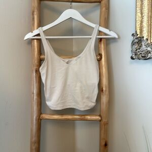 Lululemon Tank Light Grey/Off White 6